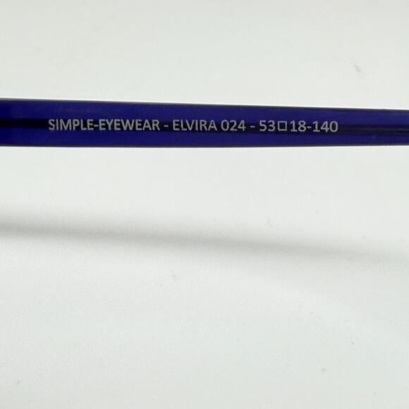 SIMPLE Eyewear Eyeglasses Elvira 024 Blue Optical Frame‎ 53-18-140 H17940 main image 5